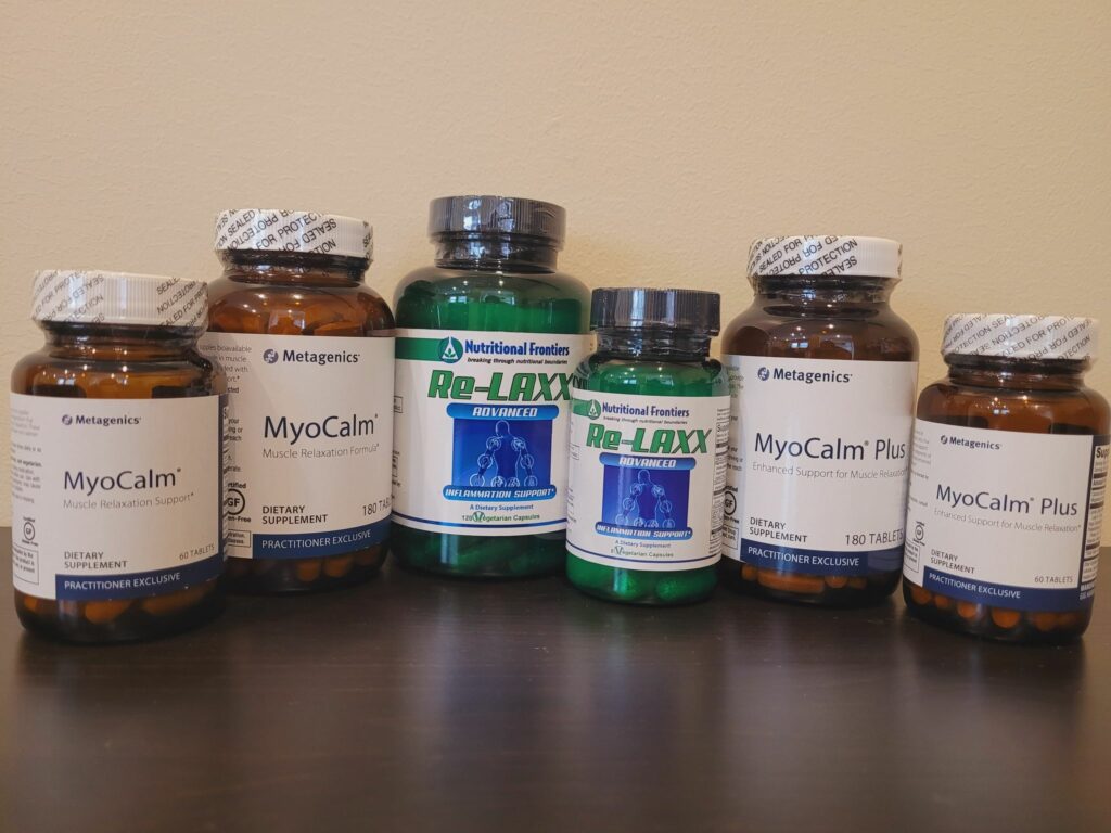 myocalm, relaxx, muscle relaxer